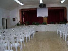 [hall set for meeting]